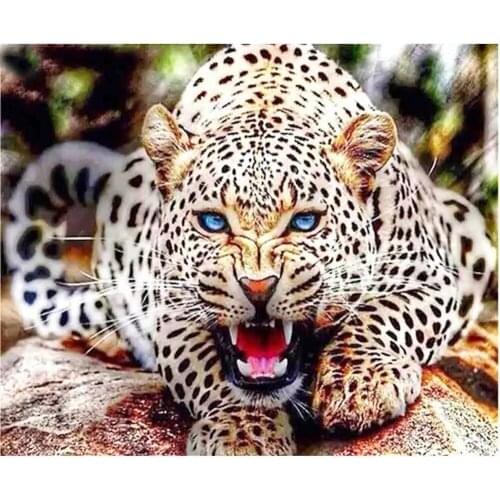 ARMYQZDiamond mosaic round square diamond 5D DIY diamond embroidery animal leopard diamond painting cross stitch artist home dec