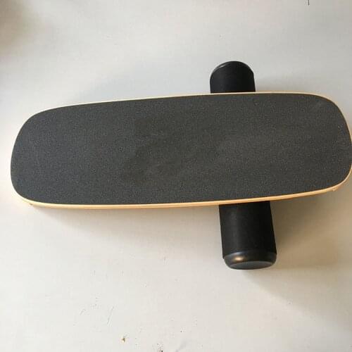 Wood Balance Board Yoga Twisting Fitness Balance Plate Core Workout For Abdominal Waist Legs Muscles Roller- Board Balancing