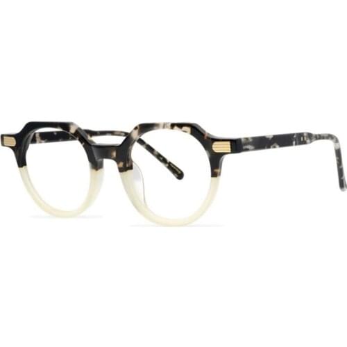 Brand Designer Acetate Glasses Frame Vintage Men Full Rim Optical Eyewear Goggle Clear Lens Fashion Myopia Eyeglasses Women