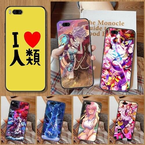No Game NO life Anime Phone Case For Xiaomi Mi Note 8 9 10 11 9T 10T A3 Lite Pro Ultra black luxury prime silicone bumper 3D