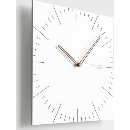 Wood Nordic Wall Clock Minimalist Digital Kitchen Electronic Wall Clock Mechanism Relogio De Parede Watches Home Decor AA60WC