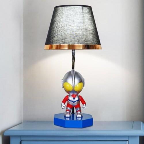 Childrens room bedside lamp Diya Altman table lamp boy bedroom lamp creative modern cartoon led eye protection lamp