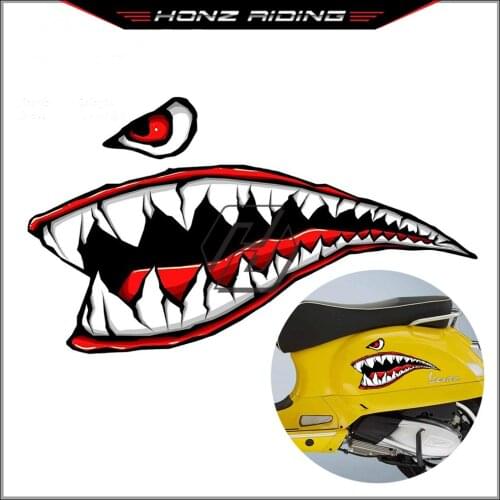 For Piaggio Vespa Liberty PK Beverly Fly Liberty GTV GTS LX Sprint Motorcycle Shark Decals