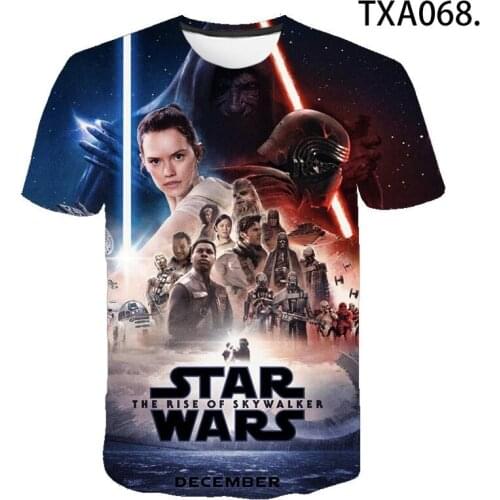 New Summer Cool Movie Star Wars Skywalker 3D Printed T Shirts Casual Boy Girl Kids Fashion Streetwear Men Women Children Top Tee
