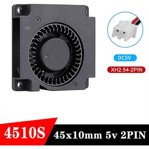 Gdstime 45mm 3D Printer Turbine Fan 5V 45mmx10mm 4510 Cooling Accessories Radial Turbo Heatsink Brushless Turbo Blower fan