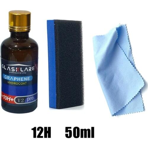 50ml Graphene Car Ceramic Coating Anti-scratch Auto Detailing Glasscoat Auto Ceramic Coating 12H Hardness Super hydrophobic