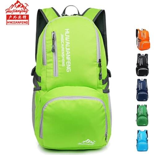 HUWAIJIANFENG Outdoor Ultra light travel package foldable pack sport backpack waterproof portable backpack 522