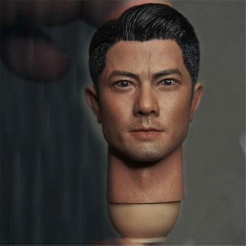 Mnotht Toy 1:6 Scale Asian Handsom Star Aaron Kwok Head Model Toy For 12" Male Figure Body l30