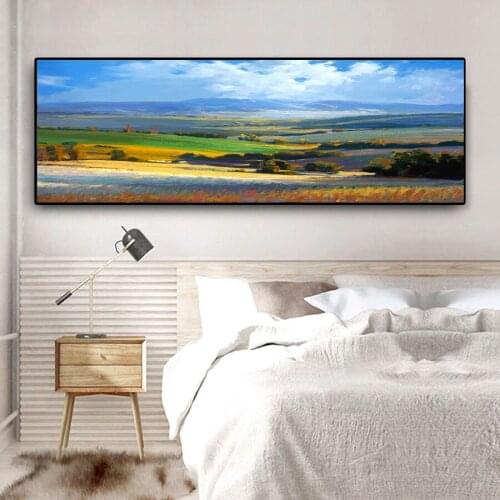 MUTU Natural Blue sky and white cloud Landscape Canvas Painting Posters and Prints Scandinavian Wall Art Picture for Living Room