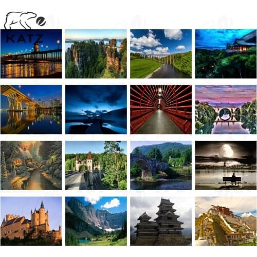 Chinese Beauty Potala Palace Diamond Painting Cross Stitch Modern Classic Beauty Picture Handmade Diy Diamond Embroidery