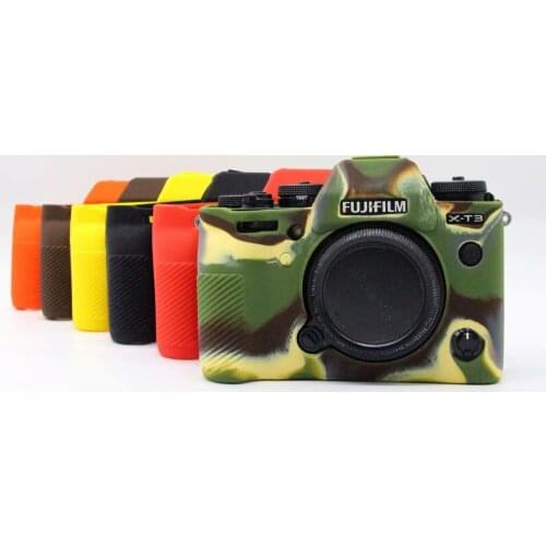 Nice Soft Silicone Rubber Mirrorless System Camera Protective Body Cover Case Skin Camera Bags for Fujifilm XT3 XT-3