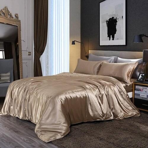 Svilelg Beding sheet set 4 pieces real silk bed sheet Fitted Silk Bedding Cover Quilt cover pillowcase bed sheet