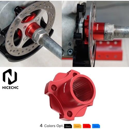NICECNC ATV Billet Aluminum Brake Disc Sprocket Hub Fit for Yamaha RAPTOR 700 2013-2020 RAPTOR 700R 2016-2020 RAPTOR 700R SE