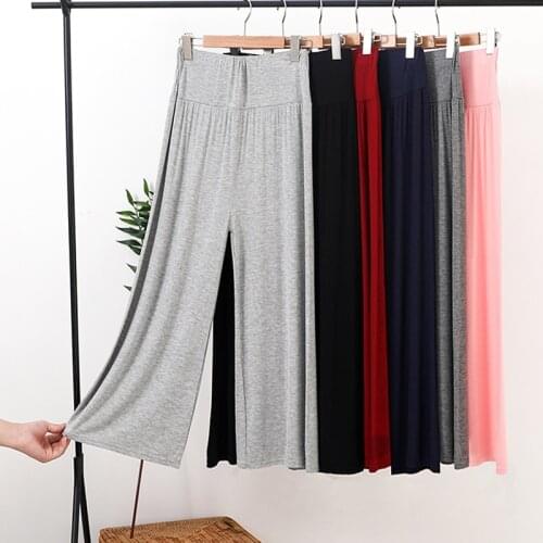 High Waist Women Home Pajama Pants Modal Bottoms Large Size Casual Sleep Pant Lounge Comfortable Pajamas Bottom