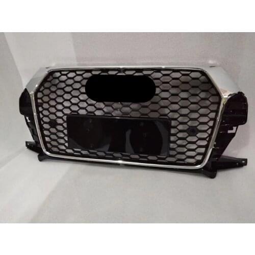 Front Bumper Grill Center Grille for Audi Q3/SQ3 2016 2017 2018 (Refit for RSQ3 Style) car accessories