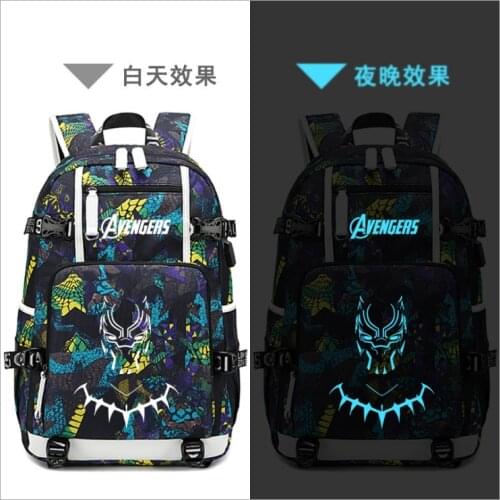 Marvel venom Backpack for Panther Teenagers School Bags Laptop Bag Waterproof USB Charging Mochila Feminina Travel Bag