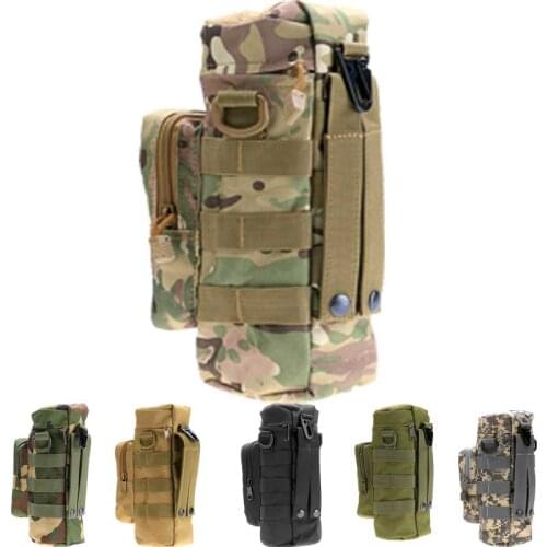 Tactical Molle Military Zipper Hydration Water Bag Bladder Carrier Pack Gym Climbing Hiking Pouch Kettle Water Bags