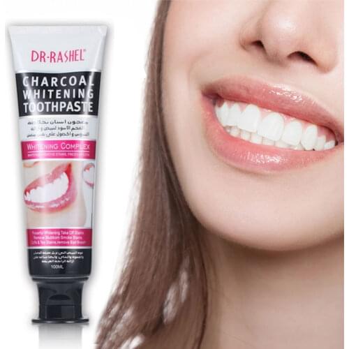 DR.RASHEL Tooth Care Bamboo Natural Activated Charcoal Mint Fresh Breath Whitening Remove Stains Black Toothpaste Oral Health