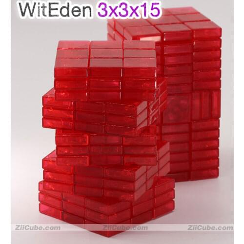 WitEden Magic Cube 3x3x13 3x3x15 Magical Puzzle 3*3*15 Logic Puzzle Educational Twist Creative Toy Game Stickers Edition 3 3 15