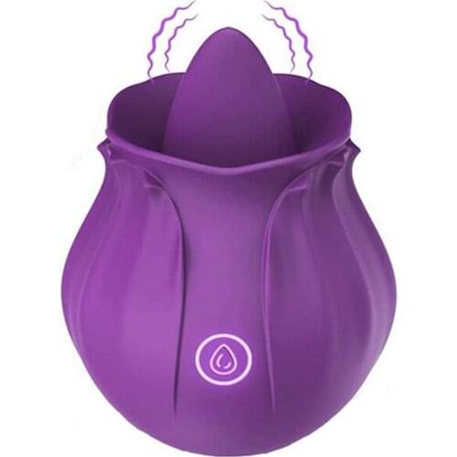 Rose Lick Nipple Vibrator 7 Speed Adult G-spot Erotic Massage Clit Vagina Stimulator Masturbation Sex Toy for Women Rechargeable