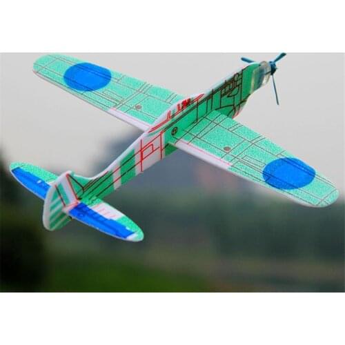 1pcs Hand Launch Throwing Airplane Glider Plane Model Outdoor Kid Toys Aircraft Random Color Plastic 19cm Cartoon Car