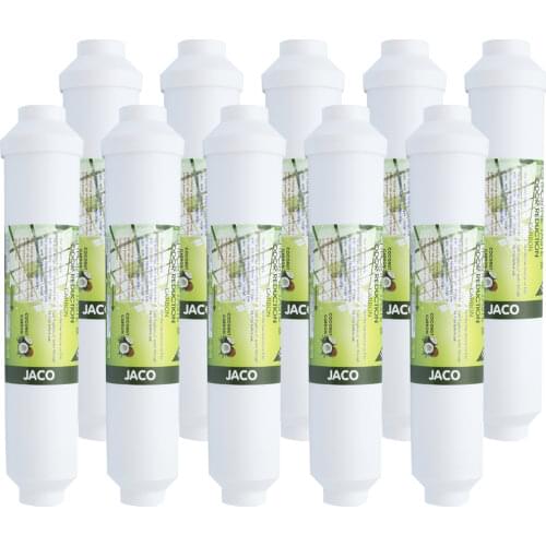 10 PCS Quick Connect 10 ''T33 Water Purifier Inline Coconut Carbon Post Water Filter Cartridge Reverse Osmosis Water Purifier