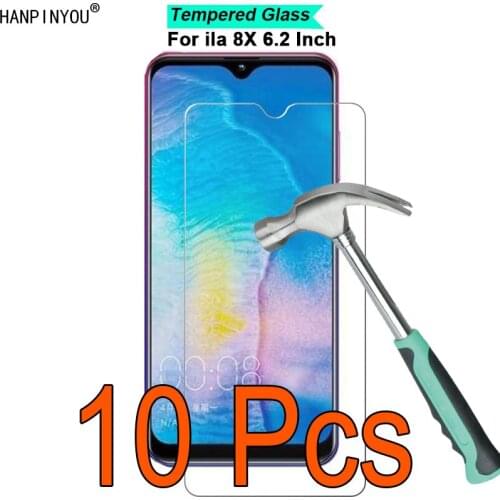 10 Pcs/Lot For ila 8X 6.2" 9H Hardness 2.5D Toughened Tempered Glass Film Screen Protector Protect Guard