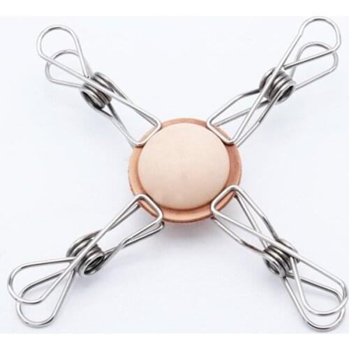 10pcs/lot Hand-made leather ware DIY stainless steel fixed clip bell cowhide bonding pressure leather clip positioning clip