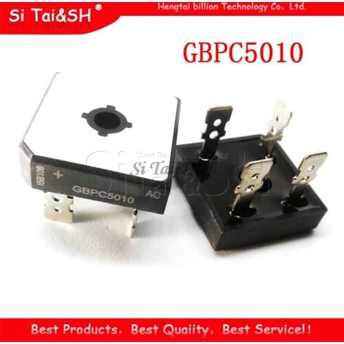2pcs GBPC5010 Bridge Rectifiers 1000V 50A Bridge Rectifier new original