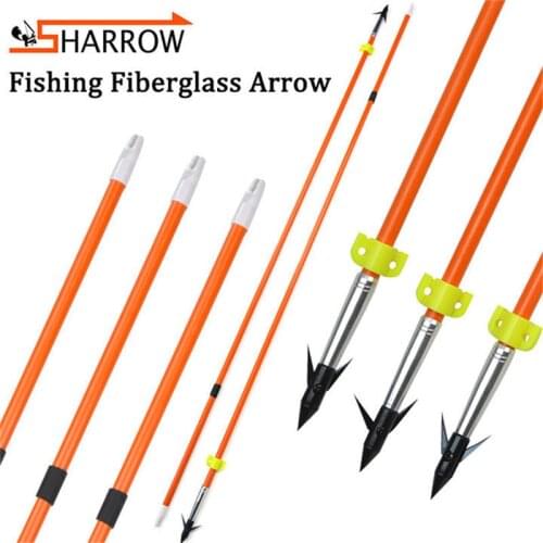 9/12pcs 32inch Fishing Arrow Fiberglass Arrow Safety Fishing Slider With Hunting Fish Arrowhead For Outdoor Shooting Accessories