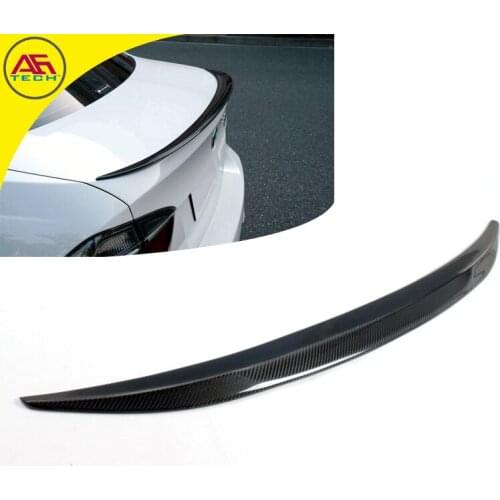 Carbon fiber auto back boot lip spoiler rear trunk spoiler wing car rear spoiler wing for BMW 3 series E92 E93