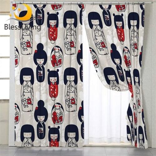 Blessliving Curtains In The Living Room On The Window