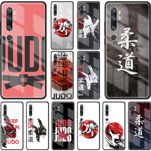 Japan Judo Tempered Glass Case for Xiaomi MI Poco X3 NFC M3 F3 F1 11 Ultra Note 10 Lite 5G 10T CC9E Cover Phone Coque Shell Bag