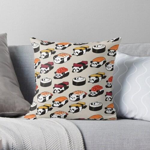 SUSHI PANDA Polyester Decor Pillow Case Home Cushion Cover 45*45cm