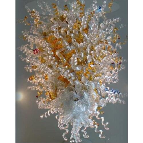 Art Decorative Designer Glass Pendant Lamps Art Decoration Multi Colored Crystal Led Chandelier Light