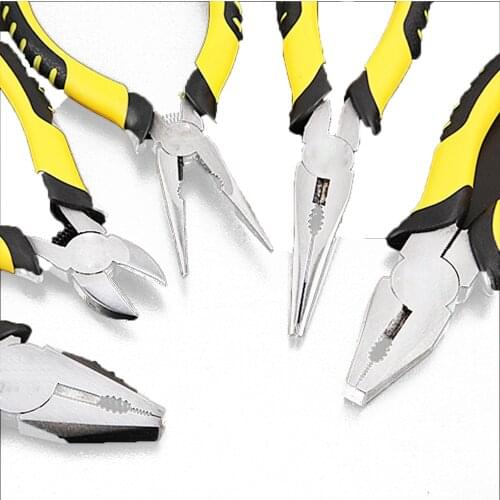 Diagonal Pliers Oblique Mouth Tiger Skin Handle Wire Cutter Needle Nose Pliers High-end Boutique Pliers Set