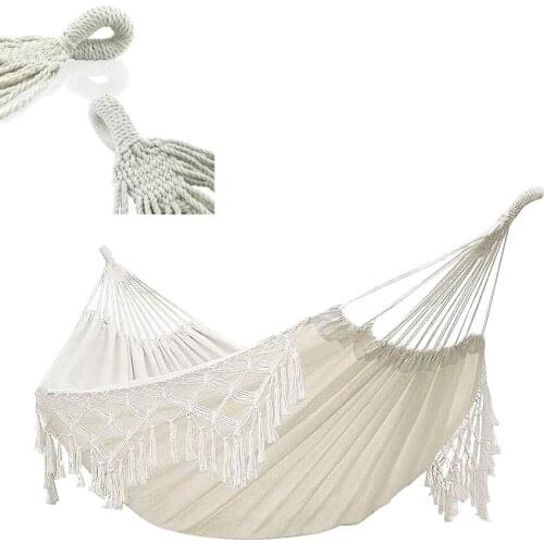 Hot Sale Hammock 2 Person Double Deluxe Hammock Swing ,Perfect for Camping Outdoor/Indoor Patio