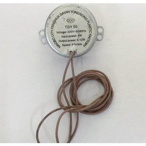 Hot Sale 1Pc TYJ50 AC 220V-240V 5/6r/min CW/CCW Synchronous Reduction Gear Motor for fan/shaking head synchronous motor