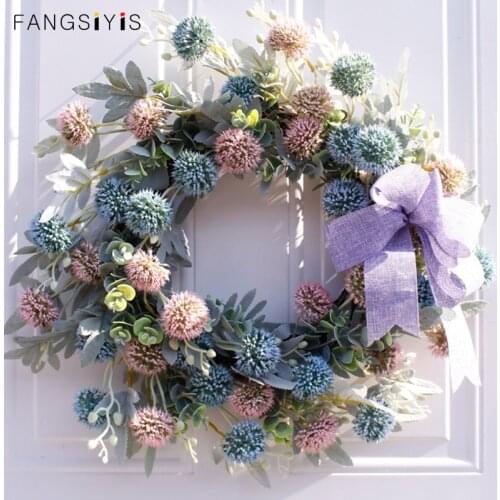 50cm Artificial garland onion ball hWedding anging decoration home door wall jewelry decoration wreath Christmas Gift flower