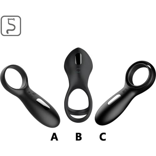 Usb Charging Rechargeable Silicone Vibration Delay Lock Fine Ring JJ Ring Male Masturbation Device Adult Products Sex Toys