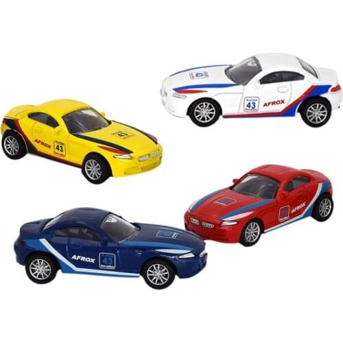 Diecast Scale 1:43 Pull Back Alloy Toy Car Model Metal Simulation SUV Sports Racing Car Model Set Kids Hot Sales Toys For Boys