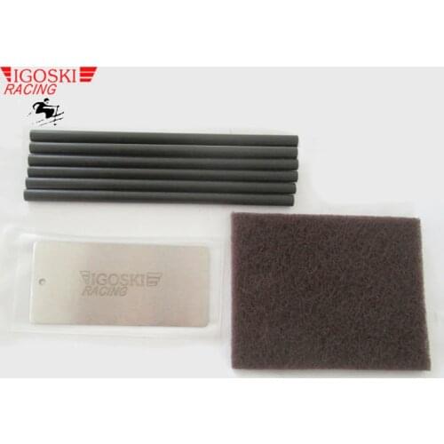 Ski metal wax scraper polish pad ptex candle sitcks set for removal of excess wax from skis and snowboards tuning snowboarding