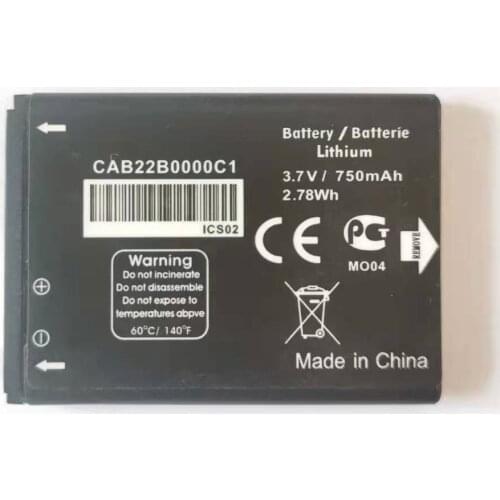 New CAB0400000C1 TLi004AB CAB22B0000C1 CAB30M0000C2 Battery for ALCATEL OT708 OT-708 OT-2010 OT-2010D OT-2010X OT-356 OT-665X