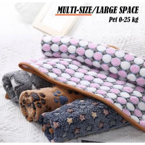 Pet Dog Blanket Mat Star Printed Kennel Mat Dog Accessories Multi-Purpose Bed Covers Cat Sleeping House Warm Supplies for Dogs