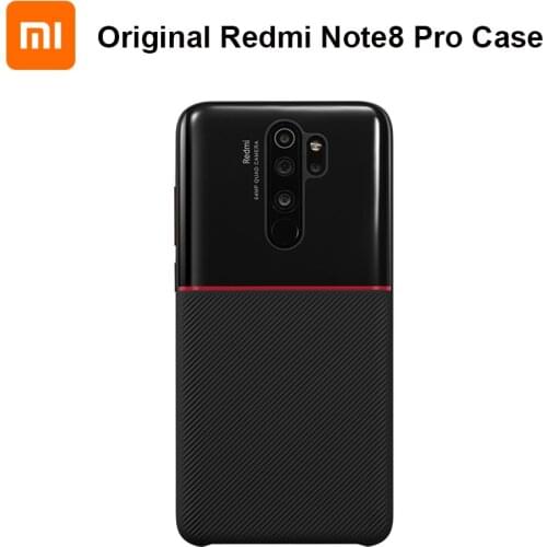 Original Redmi Note8 Pro Case Hard PC Protective Shell Ultra Thin and Light Bussiness Case Moire Skid Resistance Cases