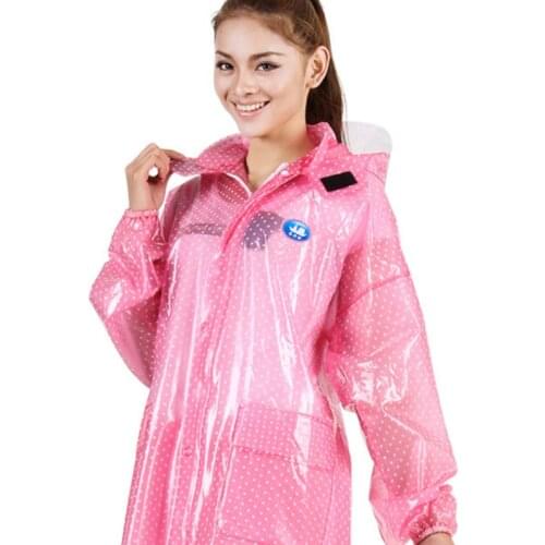 Plastic Waterproof Rainwear Wet Weather Gear Women Rain Suit Poncho Reusable Fashion Impermeable Yagmurluk Rain Coat EB50YY