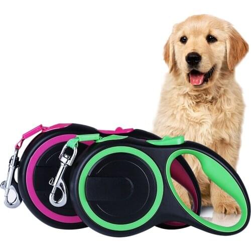 8M Automatic Durable Nylon Dog Leash Long Pet Retractable Lead Automatic Leash for Large Dog Extending Walking Running Lead Rope