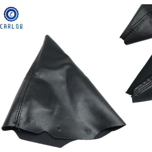 Black PU Leather Dustproof Cover Gear Stick Gaiter Shift Lever Boot Collar Replacement Parts For Peugeot 307 SW CC 2003-2008