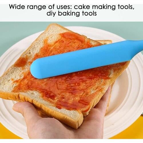 Silicone Scraper Long Scraper Butter Knife Scraper Cake Making Accessories Baking Scraper Tool Cake Cream Butter Scraper Tool