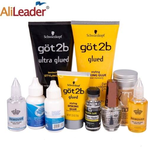 Super Lace Wig Glue Hair Bonding Glue 38Ml With Glue Remover Got2B Hair Gel Wig Glue For Front Lace Wig Waterproof Strong Hold